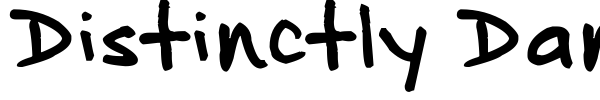 Distinctly Dan font preview